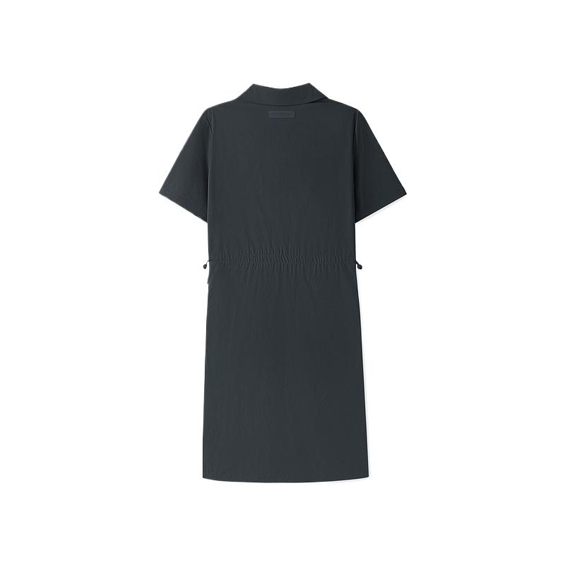 Skechers Comfortable Soft Skin-Friendly Short Sleeve Dress Women dresses L226W105-0620