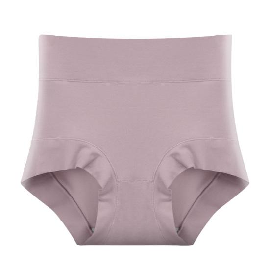 Damen Hohe Taille Baumwolle Unterwäsche Bauchkontrolle Einfarbig Stretch Atmungsaktiv Damen Damen Slips Unterhosen