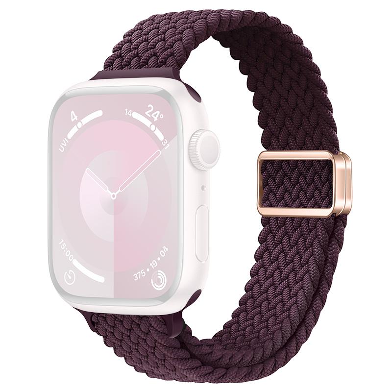 For Apple Watch 10 46mm/Ultra 2/Ultra 49mm/9 8 7 45mm/SE (2023) SE (2022) SE 6 5 4 44mm/3 2 1 42mm Watch Strap Braided Nylon Band