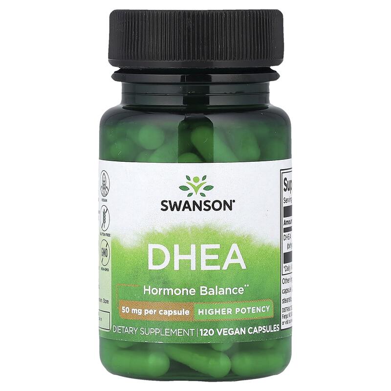 DHEA, Higher Potency , 50 Mg, 120 Vegan Capsules