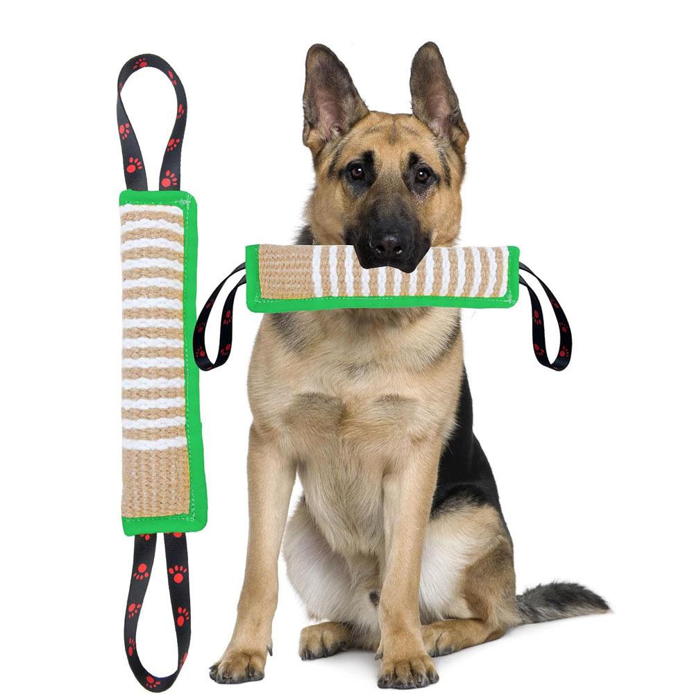 Burlap Dog Bite Stick - Training, Chewing, and Fetching Toy