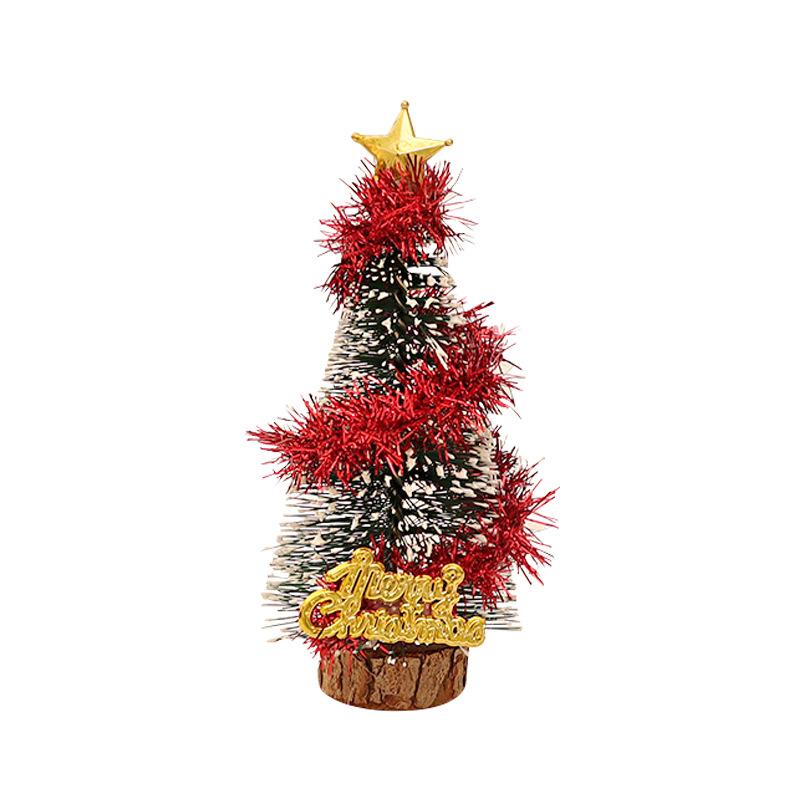 1/12 Dollhouse Mini Christmas Tree Cedar Tree Model Dollhouse Xmas Scene Decor Ornament Doll House Festival Decoration Toys