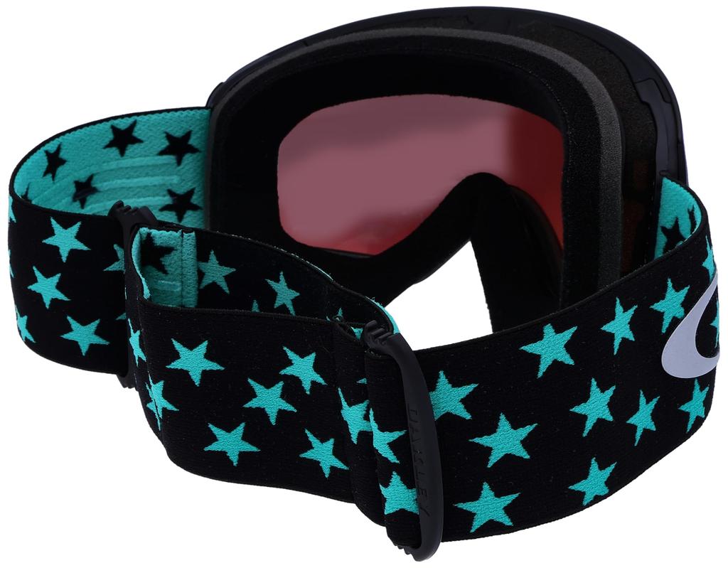 Oakley Flight Deck Large Black Stars Argon Iridium One Size Goggles, Frame/Prizm Lens,