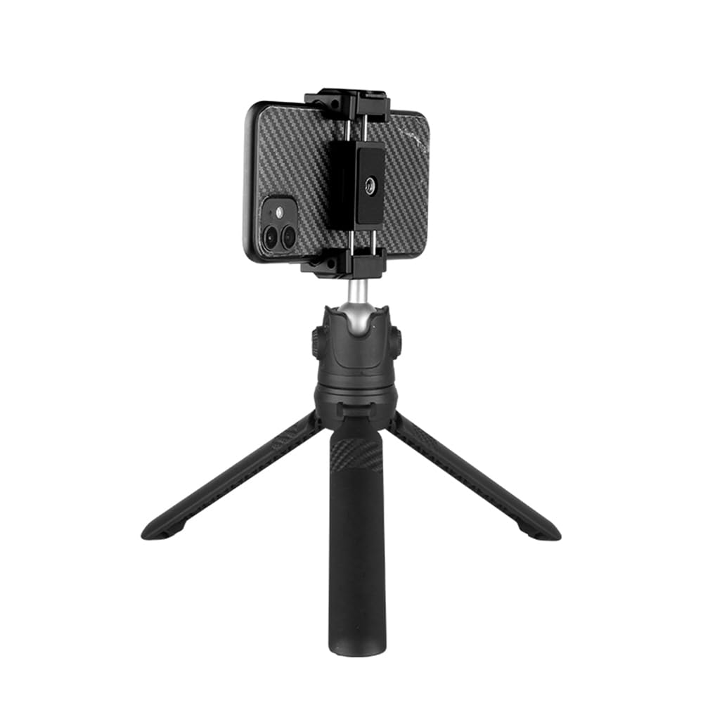 Goocong T2H Stativ mit ausziehbarem Mittelsäule für Smartphones und Kameras