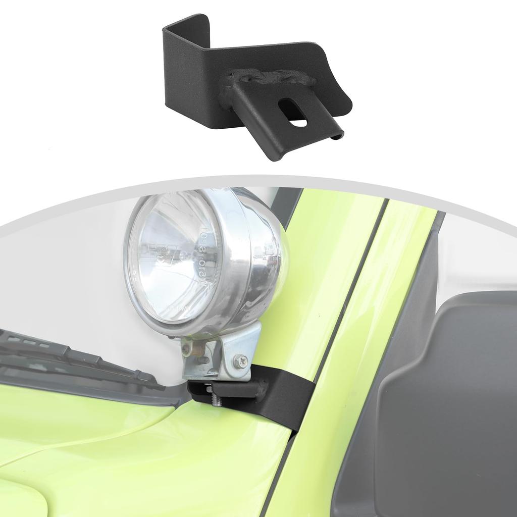 ANTC Car Spotlight Holder for Jimny Sierra Left Side Light Front Custom Fit JB74/JB64 (2019+), A-Pillar Bracket, Accessory, (1pc)