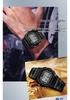 Sanda Men's Waterproof Square Multifunction Sports Alarm Watch