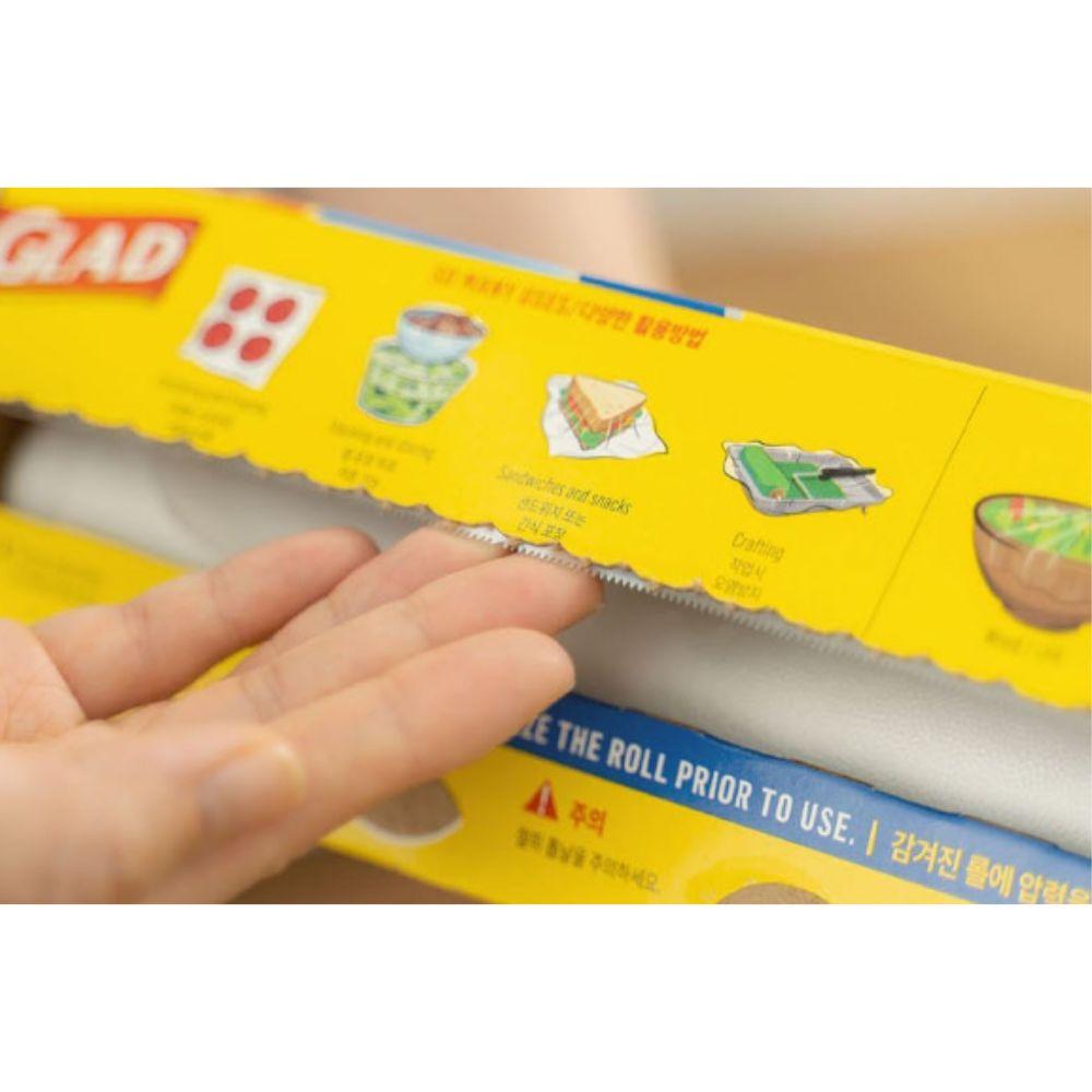 GLAD Press'n Seal Plastic Food Wrap Mini 20cm X 40m X 2ea Pack Leakproof Grip