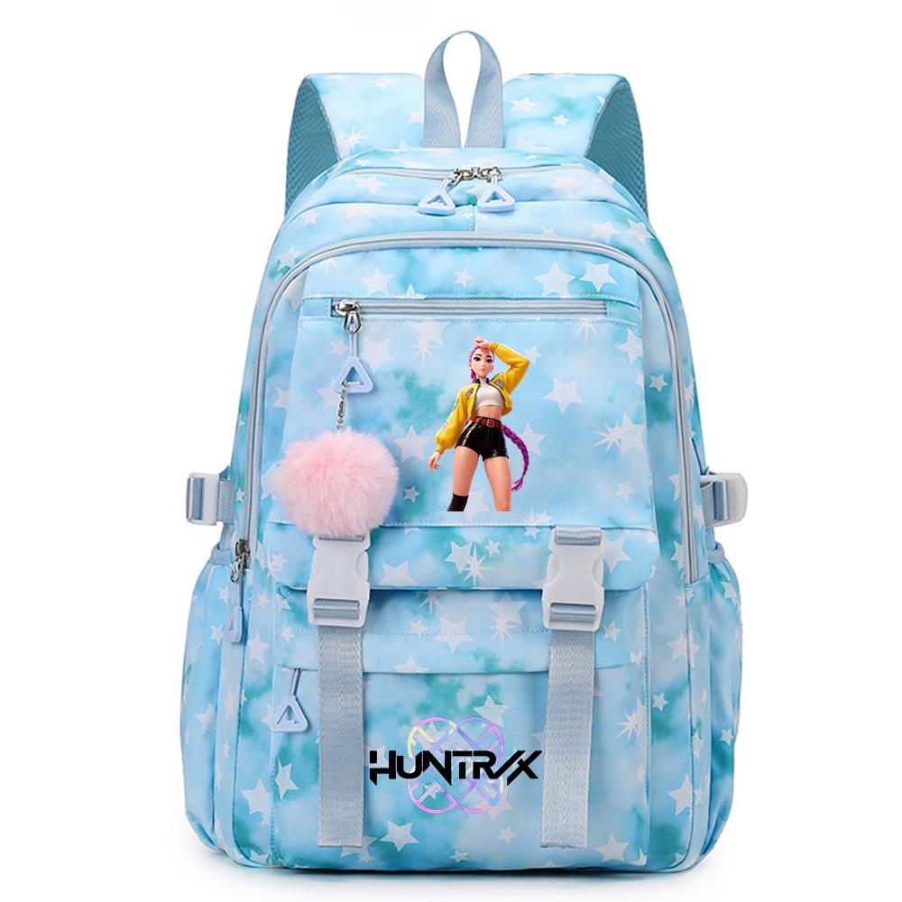 Anime K-Pop Demon Hunters Printed Backpack Large Capacity Bookbag Laptop Unisex Student Boy Girl School Bag Large Capacity Travel Outdoor Bag
