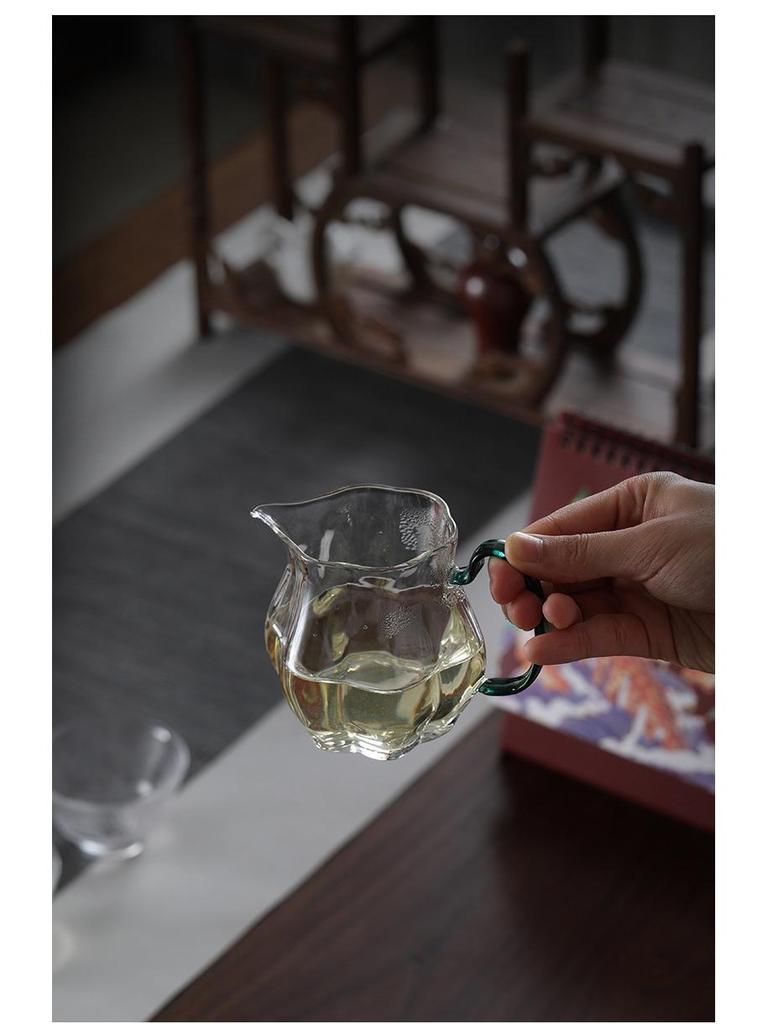 200ml Japanese Tea Fair Cup - Glass Serving Pitcher for Kung Fu Tea Ceremony