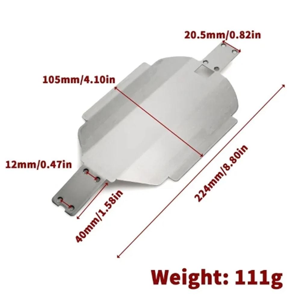 304 Stainless Steel Skid Plate Chassis Protecting chassis For MJX Hyper Go 16207 16208 16209 16210 H16 1/16 RC Car Upgrade Parts