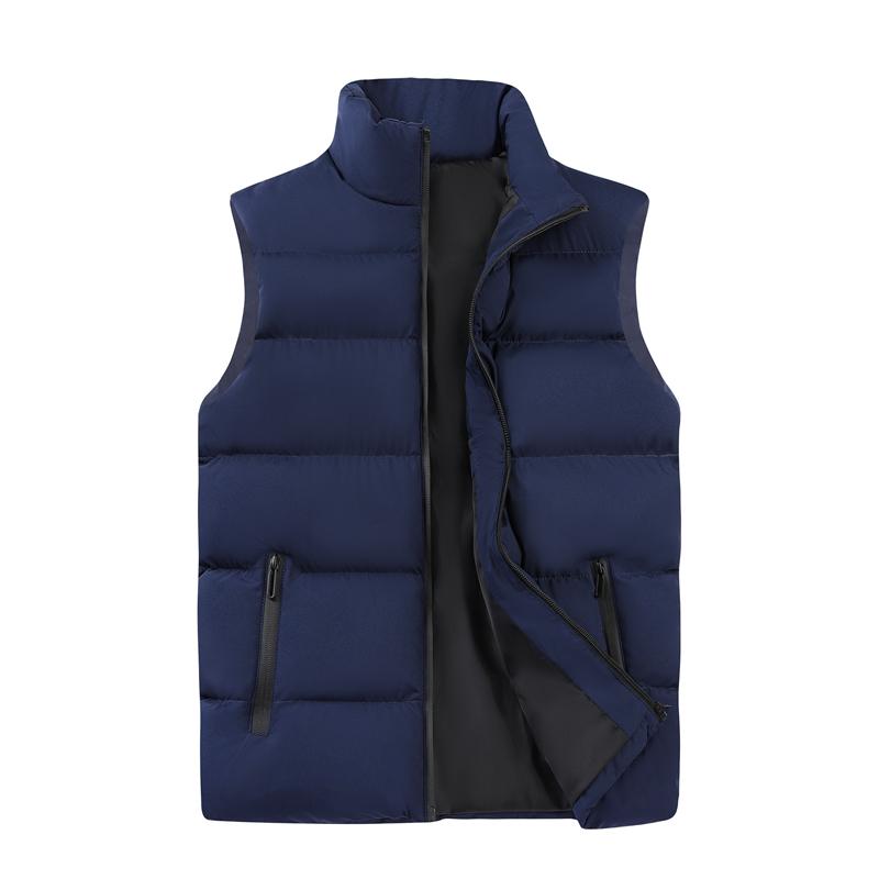 Thick Padded Waistcoat Men and Lightweight Casual Stylish Men's Winter Vest Warm Windproof Sleeveless Outerwear with For Outdoor