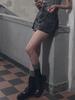 Geulouhaideu Versi Cargo Denim Mini Skirt (Belt Set)