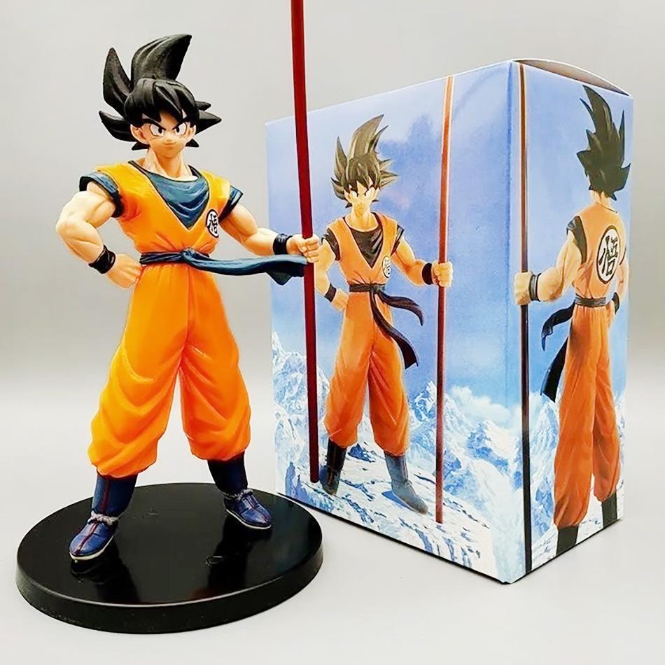 Gorąca Figurka Anime Dragon Ball Son Goku Super Saiyan 22cm Model Akcji Goku Modele Prezenty Ozdoby Kolekcjonerskie Figurki dla Dzieci