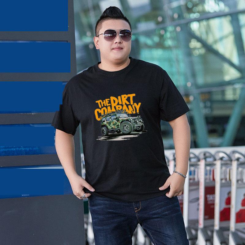 Men's Summer Casual T-Shirt Round Neck Cotton Elasticity Short-Sleeve Comfortable Sports Plus Size Breathable Tee