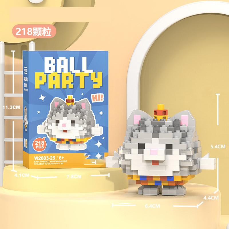 Penguin Constructor Micro Bricks Toys for Children 7 to 10 Year Cat Dog Construction Set for Girl Adults Reindeer Building Block