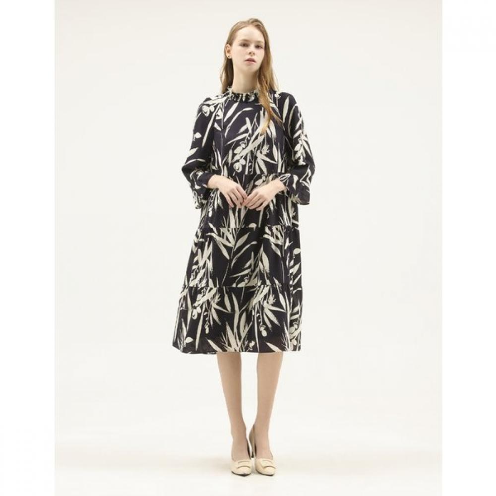 SON JUNG WAN Floral Print Shirring Dress Zop6161020