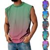 Men's Summer Round Neck Gradient Sports Casual Sleeveless Vest