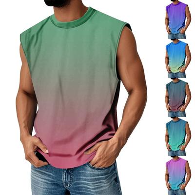 Heren Zomer Ronde Hals Verloop Sport Casual Mouwloos Vest
