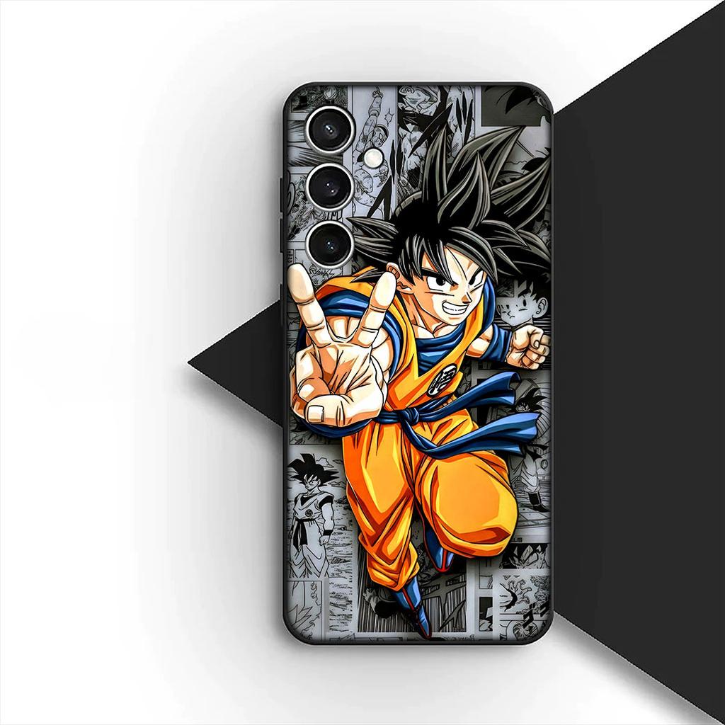 Cover for Samsung Galaxy S24 S25 S23 FE Ultra Plus S7 Edge S25+ S23+ A56 5G Phone Case Super Majin Buu Dragons Gokus Balls