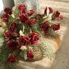 Vintage Styles Rose BouquetRose Flower Props Beautifully Crafted Fakes Flower Ornament Realistic Flower for Indoor Decor
