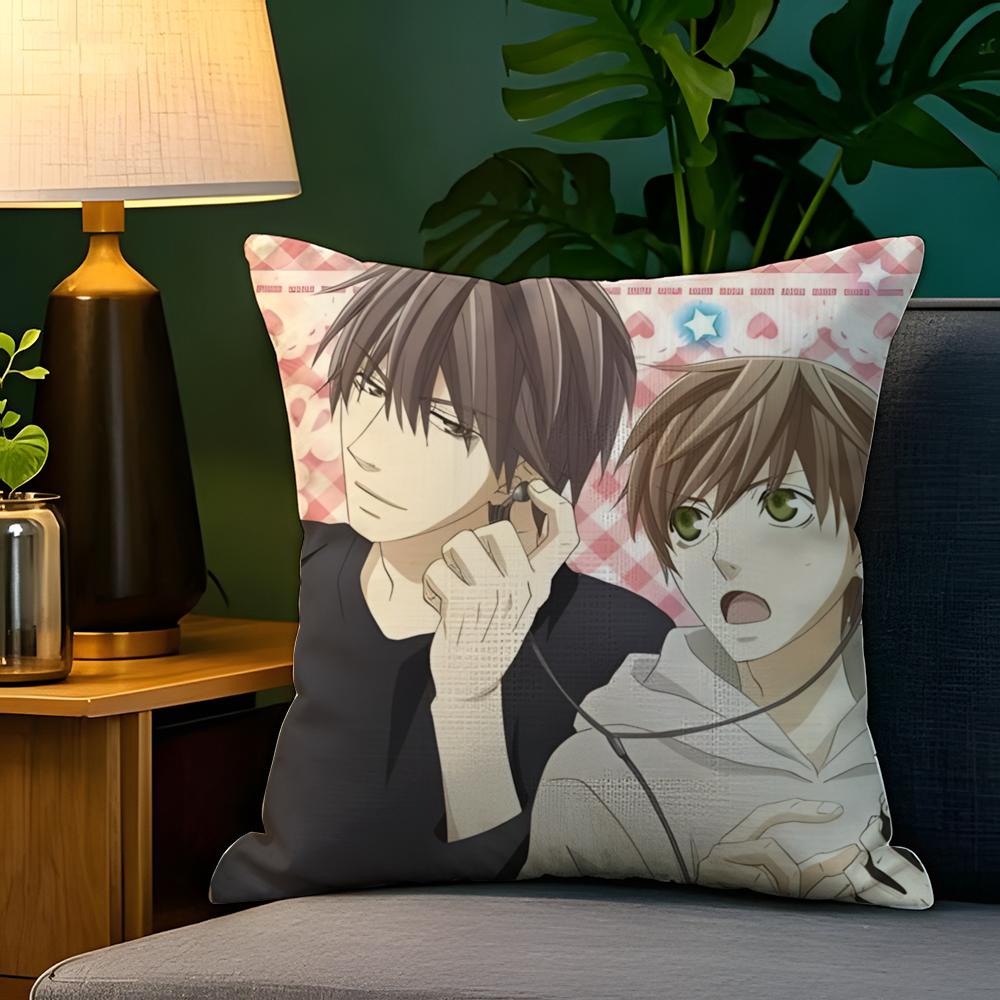Comic Anime PCSekaiichi HatsukoiS  Pillow Case Natural Linen Pillow Case DoubleSided Decor Sofa Pillowcase Home Decor
