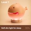 Wooden Fish Night Light Cute LED Lamp Nursery Nightlight for Kids Rechargeable Bedside Touch Lamp Fun Stress-Relieving Toy And Home Decor