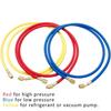 4000psi R410A 1,5M/1,2M/0,9M Kältemittel Klimaanlagen Schlauch Passend für R410A 3-Wege AC Ladeschläuche Schlauch 1/4 Zoll Gewinde 5/16 Zoll
