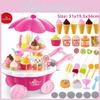 Childrens Ice Cream Cart Play Set With Sound Light Effects For Kids Ages 3 To 6