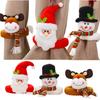 Christmas Curtain Buckle Tieback Cartoon Santa Claus Snowman Blind Cramp Ring Drape Window Decoration Navidad Restaurant