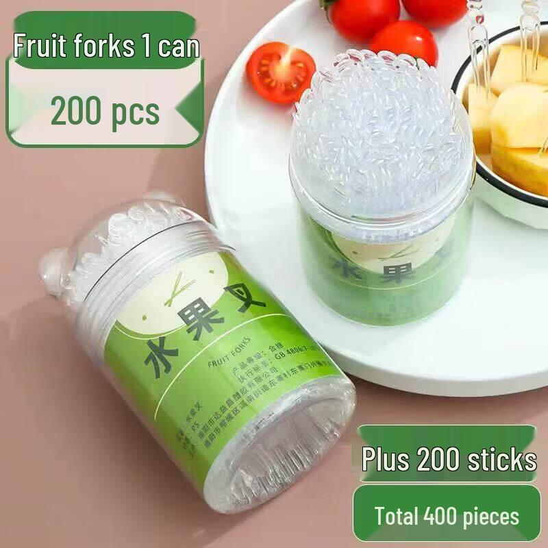 

Disposable Food-Grade Plastic Fruit & Cake Forks