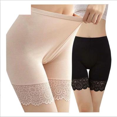 Pantaloni scurți fără cusături de damă sub fusta sexy Pantaloni de siguranță sexy din dantelă anti frecare coapsă chiloți boxer cu talie înaltă Fusta anti frecare pantaloni scurți bumbac
