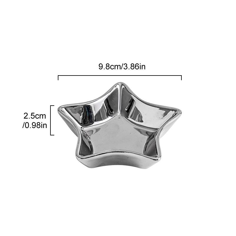 1PC Necklace Decorative Plate Shop Dressing Table Creative Earring Hanging Board Home Supplies Ceramic Tray Jewelry Stand