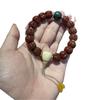 Banyan & Vajra Seed Bracelet with Plum Blossom & Double Dragon - Unisex Buddhist Prayer Beads