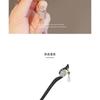 New Chinese Style Crystal Lotus Tassel Hairpin Elegant Ancient Step Shake Hair Stick Hanfu Updo Elegant Women Retro Hair Ornaments