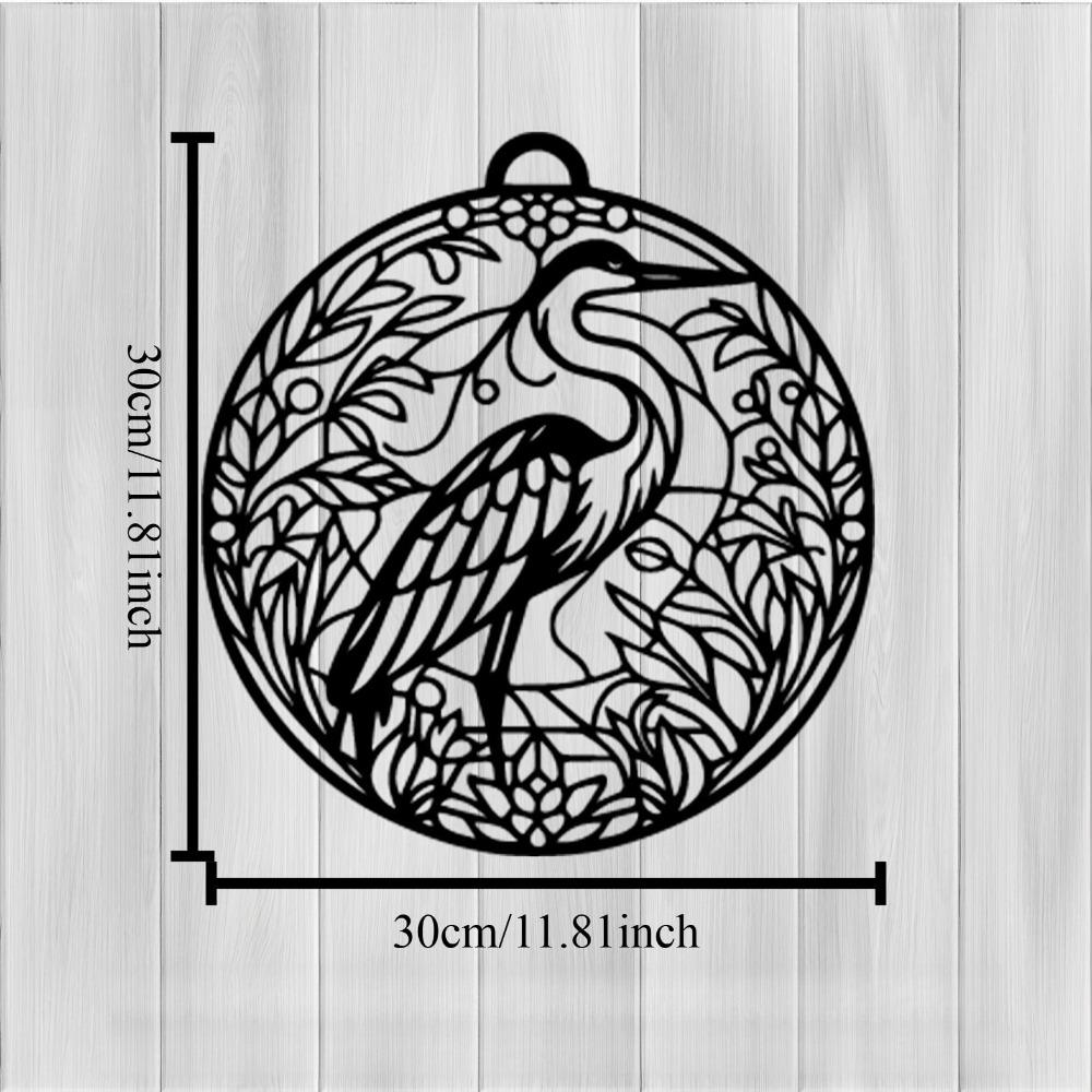 

Elegant Weatherproof Iron Stork Sculpture Outdoor Garden Yard Wall Art