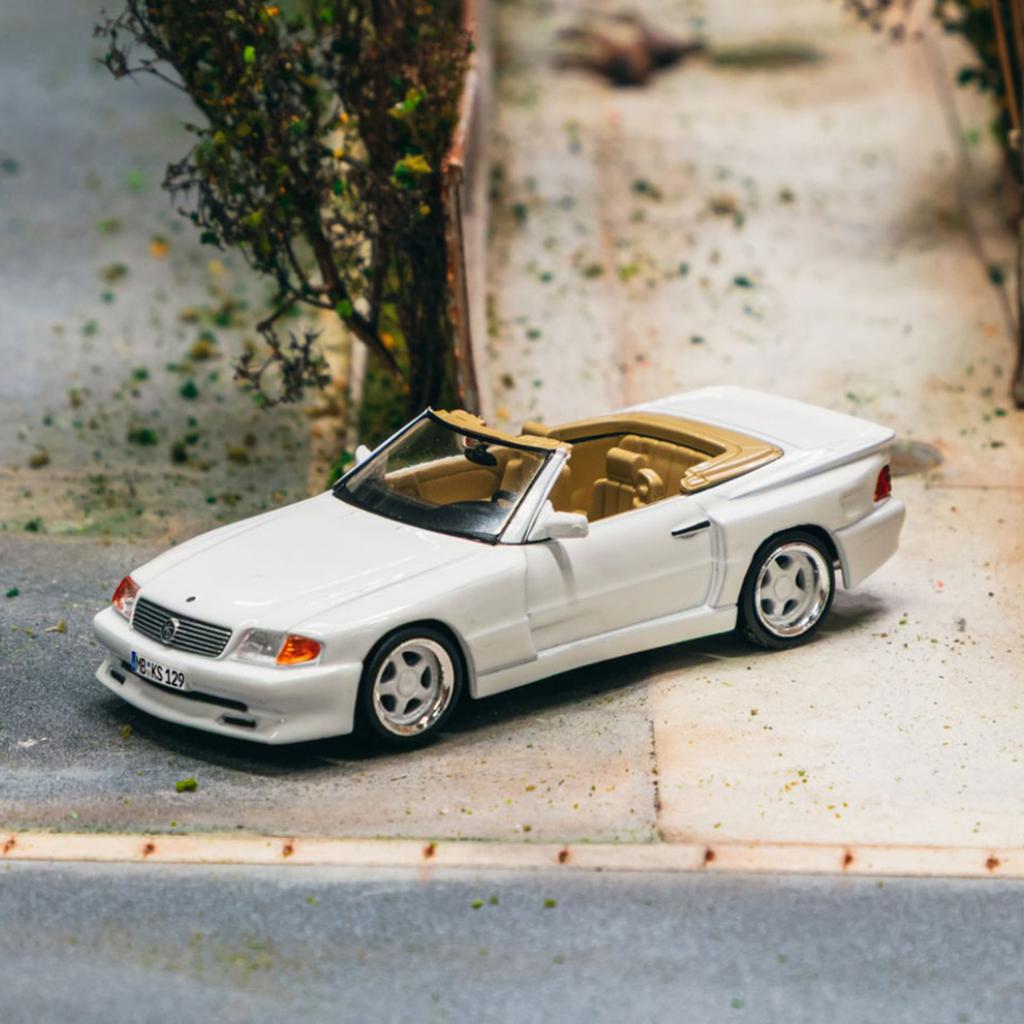 TW In Stock 1:64 Mercedes Benz SL 500 Koenig Specials White Diecast Car Model Collection Toys Tarmac Works