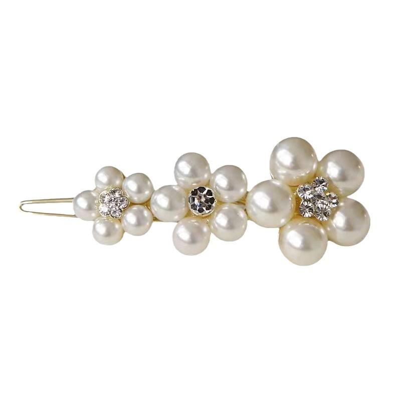 Elegant Mini Five-Petal Pearl Hair Clip for Women