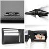 FashionBerry Black Heavy-Duty Real Carbon Leather Bifold Wallet with Coin Purse, 1000103-F-141