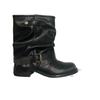 Short Boots 2026 New Western Cowboy Boots for Women Retro Black Thick Heel Pants Short Boots for Women
