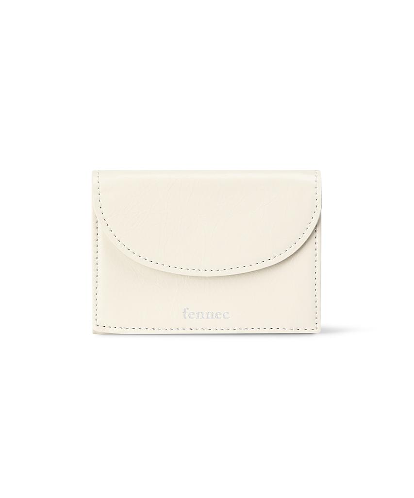 Fennec Crinkle Halfmoon Mini Wallet - Vanilla