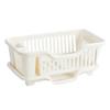 Upgrades Thickened Plastic Bowls Drying Rack for Campers with Removable Water Collector & Not Slip Feet for Plates Bowls