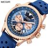 Men's Watch Quartz Sport Chronograph Fashion Luminous Calendar Man Wristwatch 24-hour Silicone Strap Relogio Masculino 2236