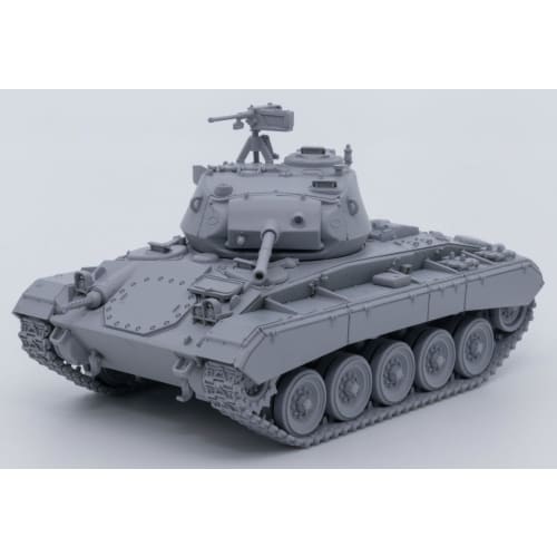 Rubicon Models 1/56 American Light Tank M24 Chaffee Plastic Model RB0140