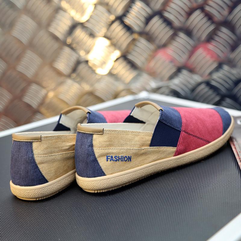 Men Summer Slip on Driving Shoes Flats Unisex Lazy Shoes Women Casual Canvas Shoes Large Size for Couple