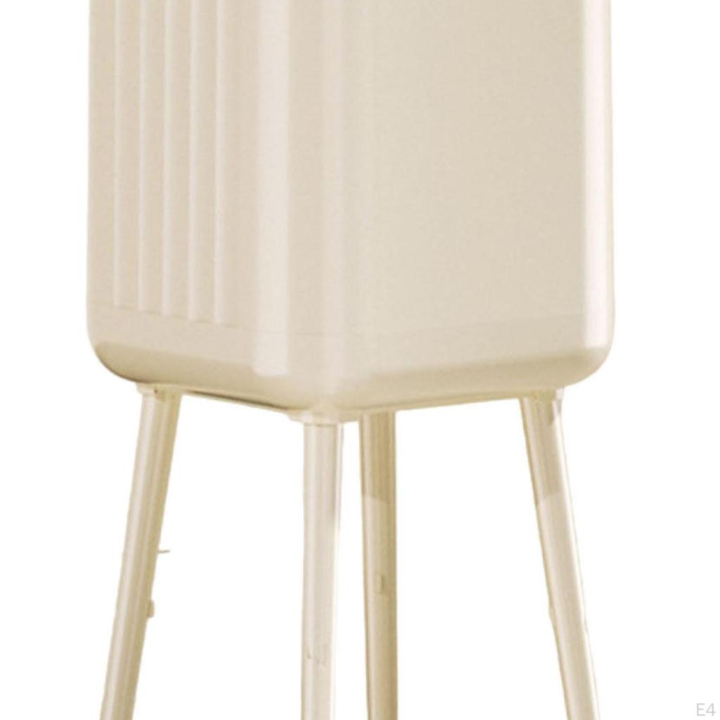 Modern Large Capacity Rolling Trash Can Without Lid for Office, Kitchen, Restaurant, Bathroom.