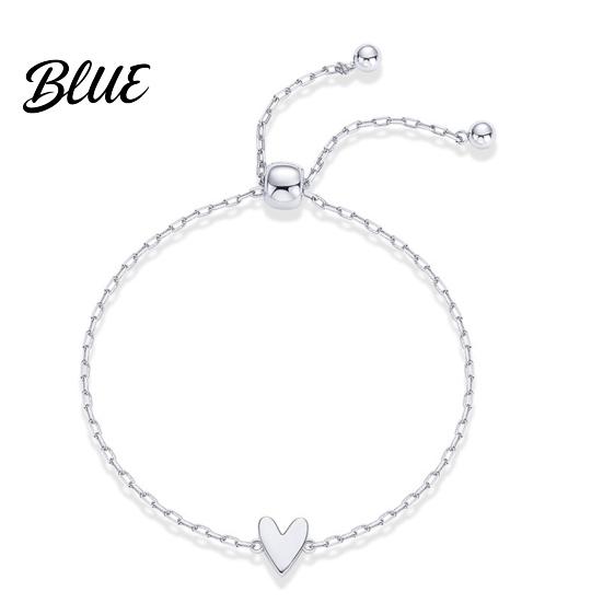 Bangles 1 Pair Bracelet Heart Decor Adjustable Length Couple Lead-free