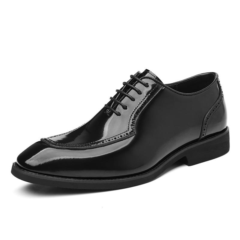 Big Size Fashion Casual Dress Shoes Male Spring Autumn New Designer Wedding Shoes Man Fashion Casual Leather Brogue Shoe Man