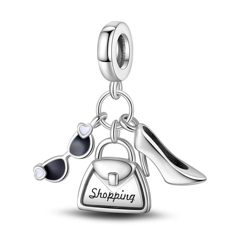 Funny Copper Metal Sail Beach Plane Mojito Sunbathing Holiday Diary Charm Bead Components Bead Components Compatible With Pan Authentic Original