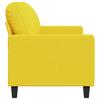Vidaxl 2-Seater Sofa, Light Yellow, 140 Cm, Upholstered In Fabric