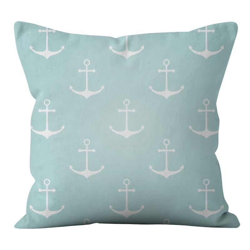 New American Patterned Geometric Linen Pillowcase Home Sofa Pillowcase